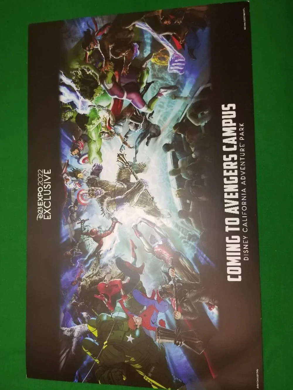 D23 Expo 2022 Exclusive Poster DCA Coming To Avengers Campus 13”x19”